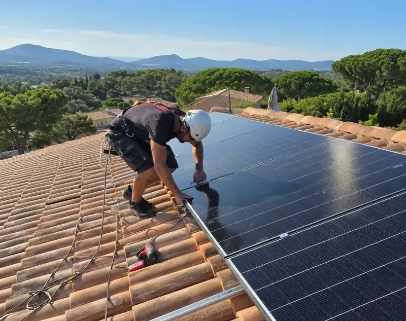 Installateur panneaux solaires Rayol-Canadel-sur-Mer — pose photovoltaïque sur toiture